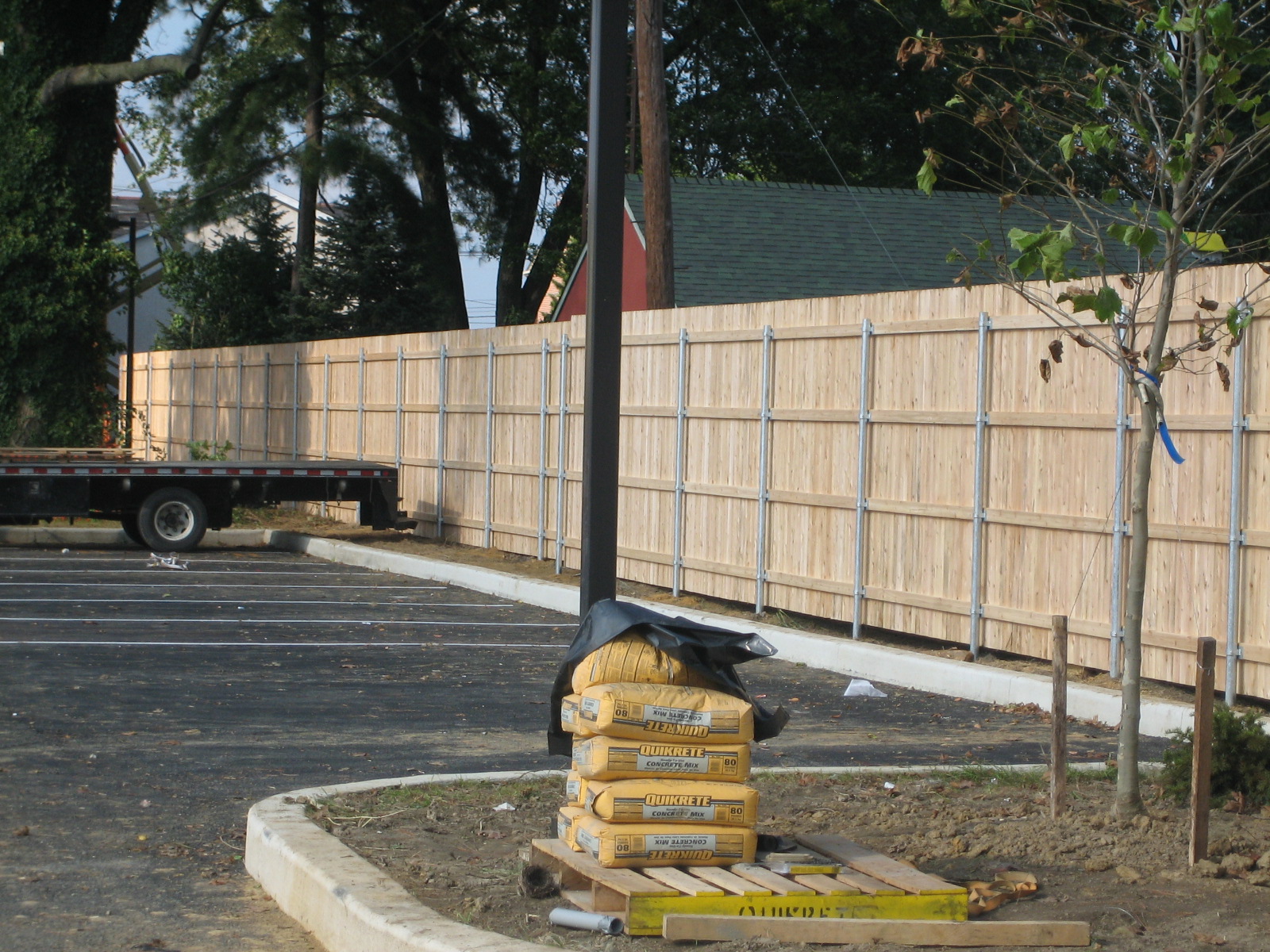 162_8ft-white-cedar-barrier-fence Lang Development - Newark, Delaware